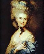 Thomas Gainsborough Lady in Blue Spain oil painting artist